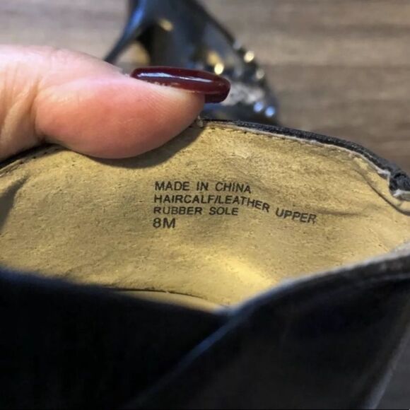 Michael Kors patent leather animal print heels - Picture 4 of 4